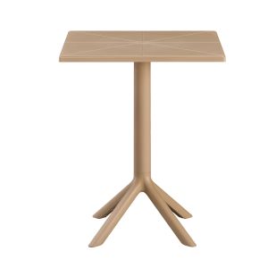 Квадратна полипропиленова маса Terrin ,14 капучино 60,5x60,5x76,5hcm Hm6125