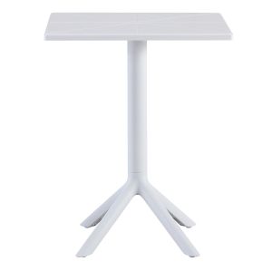 Квадратна полипропиленова маса Terrin White 60,5x60,5x76,5hcm Hm6125