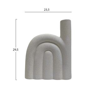 Ceramic vase Arcon Hm4639.01 Off White 23.5x5.5x29.5hcm.