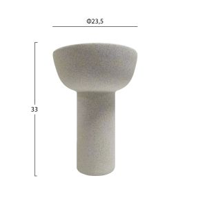 Ceramic vase Elendil Hm4602.01 Off White Φ23.5x33hcm.
