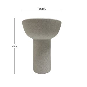 Ceramic vase Elendil Hm4603.01 Off White Φ20.5x26.5hcm.