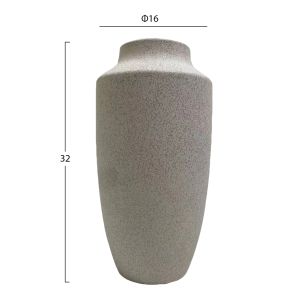 Ceramic vase Galad Hm4588.01 Off White Φ16x32hcm.