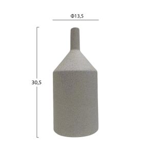 Ceramic vase Galad Hm4608.01 Off White Φ13.5x30.5hcm.