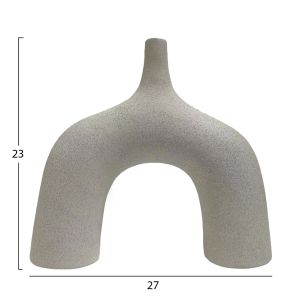 Ceramic vase Isil Hm4600.01 Off White 27x9x23hcm.