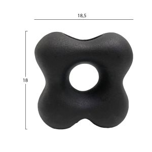 Ceramic vase Sebor Hm4594.02 matte black 18.5x9x18hcm.