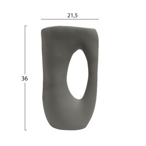 Ceramic vase Sebor Hm4626.02 matte gray 21.5x8.5x36hcm.