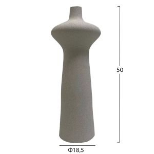 Ceramic vase scepter Hm4636.01 Off White Φ18.8x50hcm.