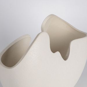 Керамична саксия бяла 16.8x7.5x12.8