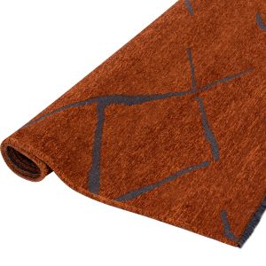 Carpet 160x230cm bronze-black, with automatic fringes Hm7674,04