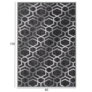 Carpet Josiane, gray-silver, 80x150cm with fringes Hm7676,31