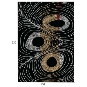 Carpet Josiane, black-gray, 160x230cm with fringes Hm7675,27