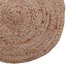 Carpet Solon Inart beige jute 120x120x1cm