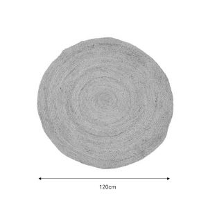 Carpet Solon Inart jute 120x120x1cm