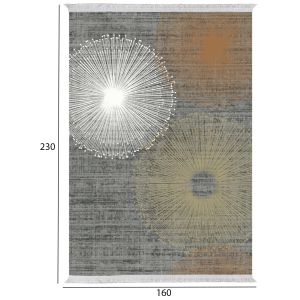 Living room rug with fringes Josiane, multicolor 160x230cm Hm7675.44