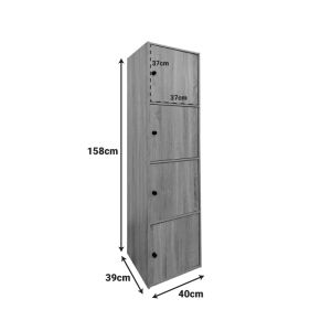 Gabino column in Sonoma color 40x39x158 cm