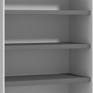 Set of 3 shelves Pg3 - W220 in graphite gray, 107x45x1.6cm