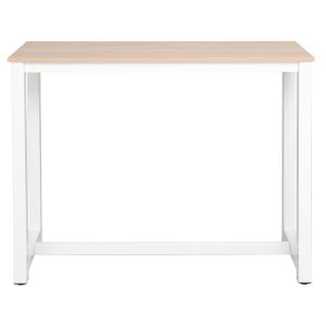 Marle bar table set in natural white color - 120x40x100cm