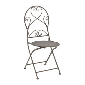 Garden table and chairs set Walen metal in bronze color