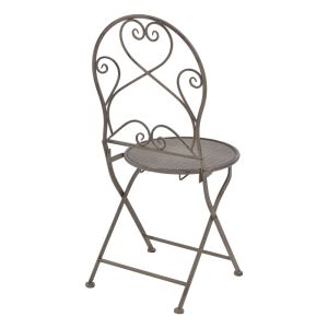 Garden table and chairs set Walen metal in bronze color