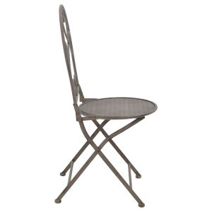 Garden table and chairs set Walen metal in bronze color