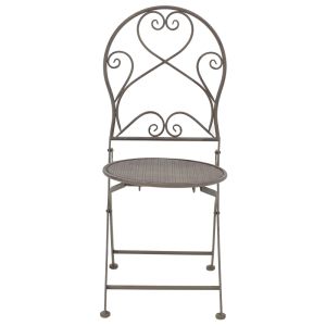 Garden table and chairs set Walen metal in bronze color