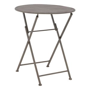 Garden table and chairs set Walen metal in bronze color