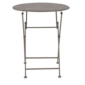 Garden table and chairs set Walen metal in bronze color