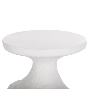 Комплект две маси Santorini Rebon Hm21137.02 фибро цимент в бяло -- φ40см и φ27.5см