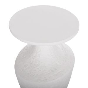 Комплект две маси Santorini Rebon Hm21137.02 фибро цимент в бяло -- φ40см и φ27.5см