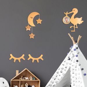 Комплект детска декорация за стена Harsha Wood Em9207 50x35cm