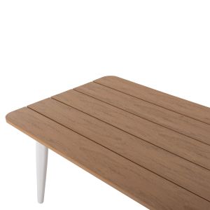 Outdoor lounge set 4 pieces white Aluminum-pe twisted rope-anthracite cushions Hm6056,01 Maerly