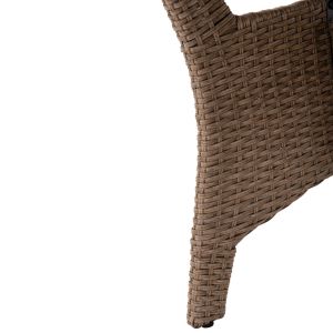 Outdoor lounge set right corner sofa and table mocha synthetic rattan-cushions-ps wood Hm6078,02 Carson