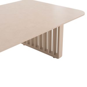 Garden set 4 pieces, Eternity series, Sm6173.01, ivory color, aluminum sintered stone