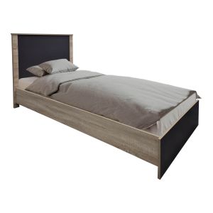 Комплект за спалня Athos Sonoma Charcoal с легло 90x190 см, 3 части
