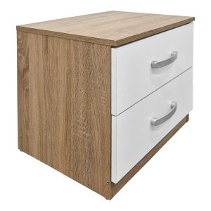 Комплект за спалня Athos Sonoma White с легло 140x200 см, 3 части