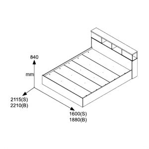 Комплект за спалня Olympus Castillo Toro с легло 160x200 см, 3 части