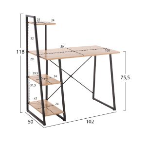 Комплект за спалня и мини офис 5 части Hm11906