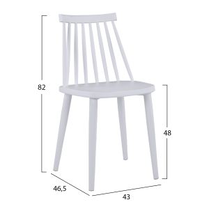 Dining room set 5 pieces Ofira Hm10634 Mdf top in sonama - dining chairs in white