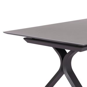 Dining set 7 pieces Andromeda (s) Sm21251 aluminum sintered stone dark gray