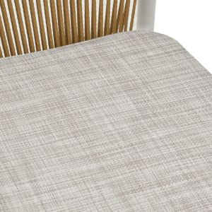 Kliton - Convince 3-piece dining set, aluminum in white shade, 80x80x74cm