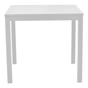 Kliton - Elation 5-piece dining set, aluminum in white shade, 80x80x74cm