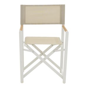 Dining set Kliton - Mabu 5 pieces aluminum in white shade 80x80x74cm