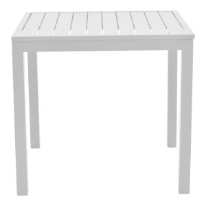 Dining set Kliton - Norture 3 pieces aluminum in white shade 80x80x74cm