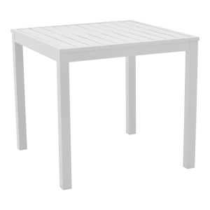 Dining set Savor-kliton 5 pieces white aluminum and natural rattan 80x80x74cm
