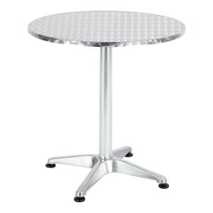 Dining set Zircu-lazo 3 pieces chromed aluminum D70x70cm