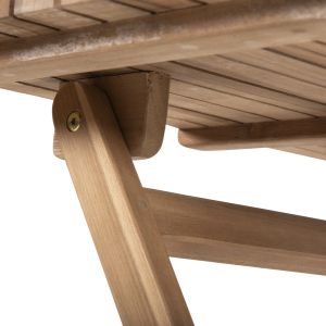 Комплект за хранене на открито 3 части Kendyr Hm9907 твърдо тик дърво-натурално 46x50x88,5h