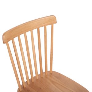 Table and chairs set 5 pieces Lucien Hm21183 Mdf top and beech wood in natural color
