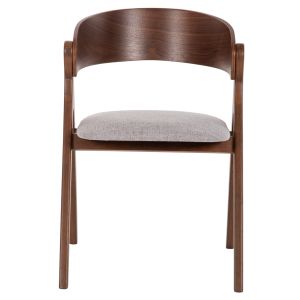 Table and Chair Set 5 Pieces Nekker Hm21340.01 Square Mdf Table - Rubber Wood and Fabric Chairs