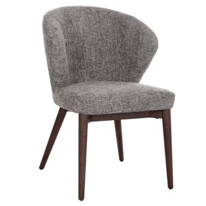 5-piece Orbiter table and chairs set Sm21226 ceramic top - gray fabric