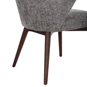 5-piece Orbiter table and chairs set Sm21226 ceramic top - gray fabric